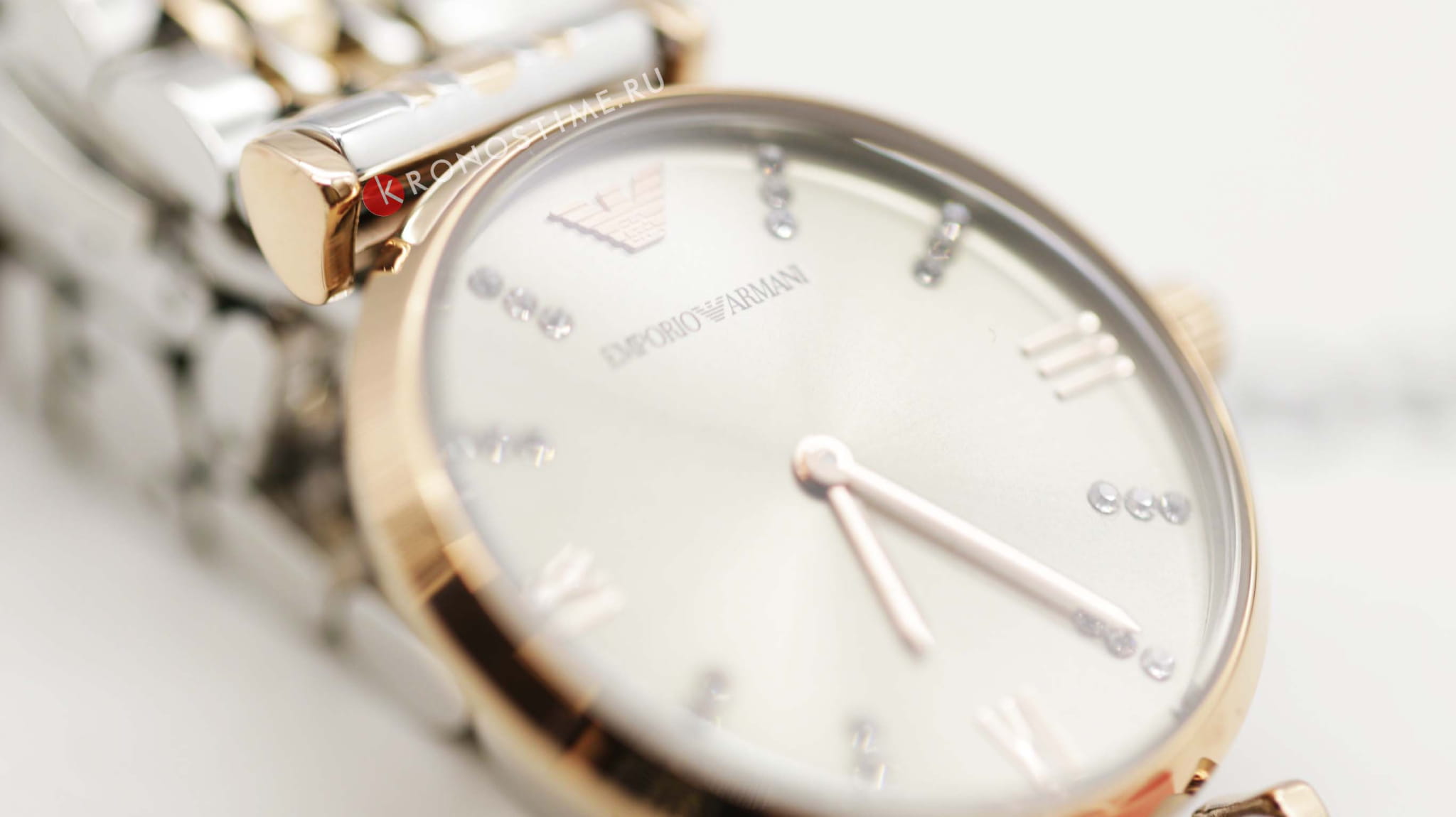 Emporio Armani Emporio Armani Gianni-T-Bar AR1840,  италия женские часы на браслете сталь с ip покрытием боковой вид